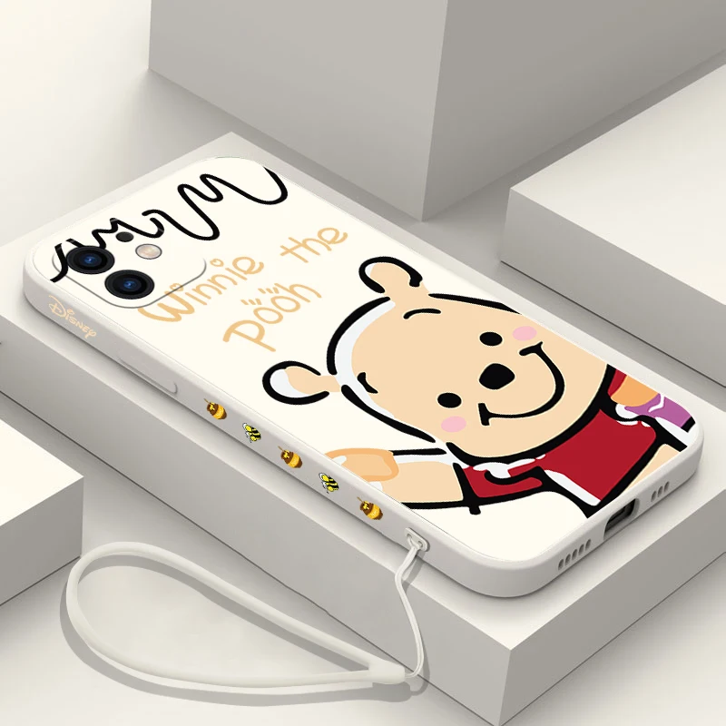 

disney winnie the pooh bee Phone Case For Xiaomi Mi 10 lite 11i Poco M2 M4 F3 X3 M3 Pro GT 5G 4G Liquid Silicone Cases Cover