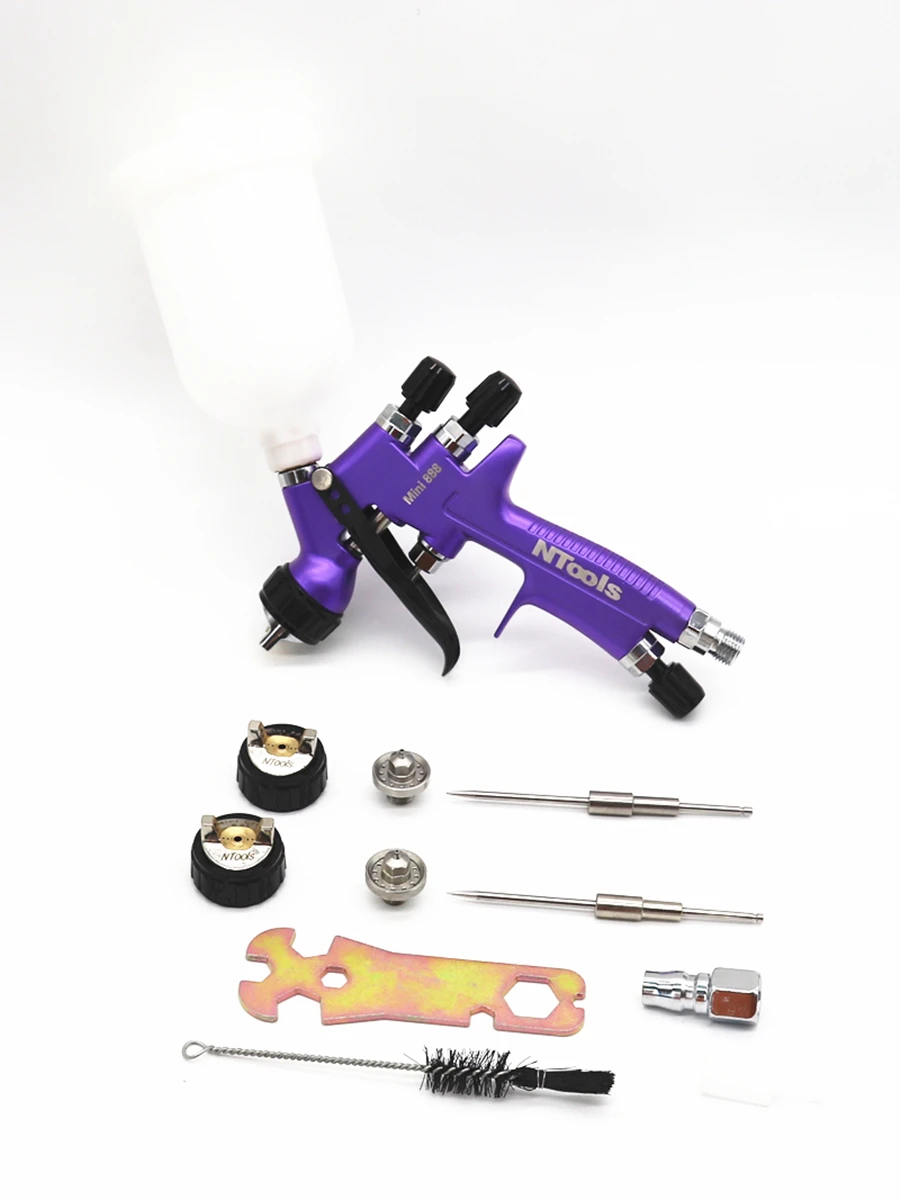 Пистолет-распылитель краски Hvlp с насадками 0 8/1 0/1 2 мм