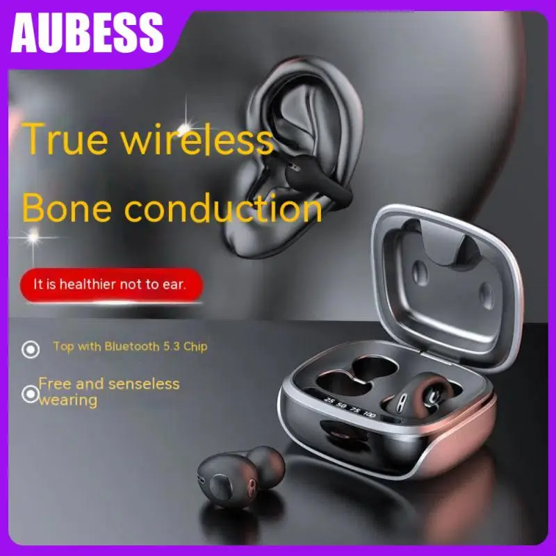 

Fashionable With Mic Earphone Noise Reduction Tws Headphone Touch Control Wireless Headset Bass New Bone Conduction