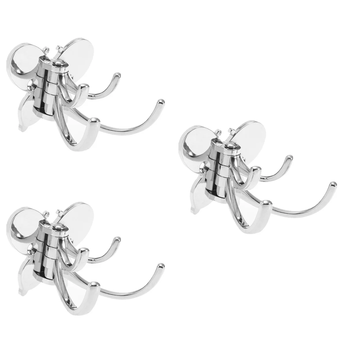 

Hook Coat Folding Hooks Swing Towel Metal Arms Swivel Arm Triplecubicle Foldable Silver Duty Heavy Robe Flexible Four