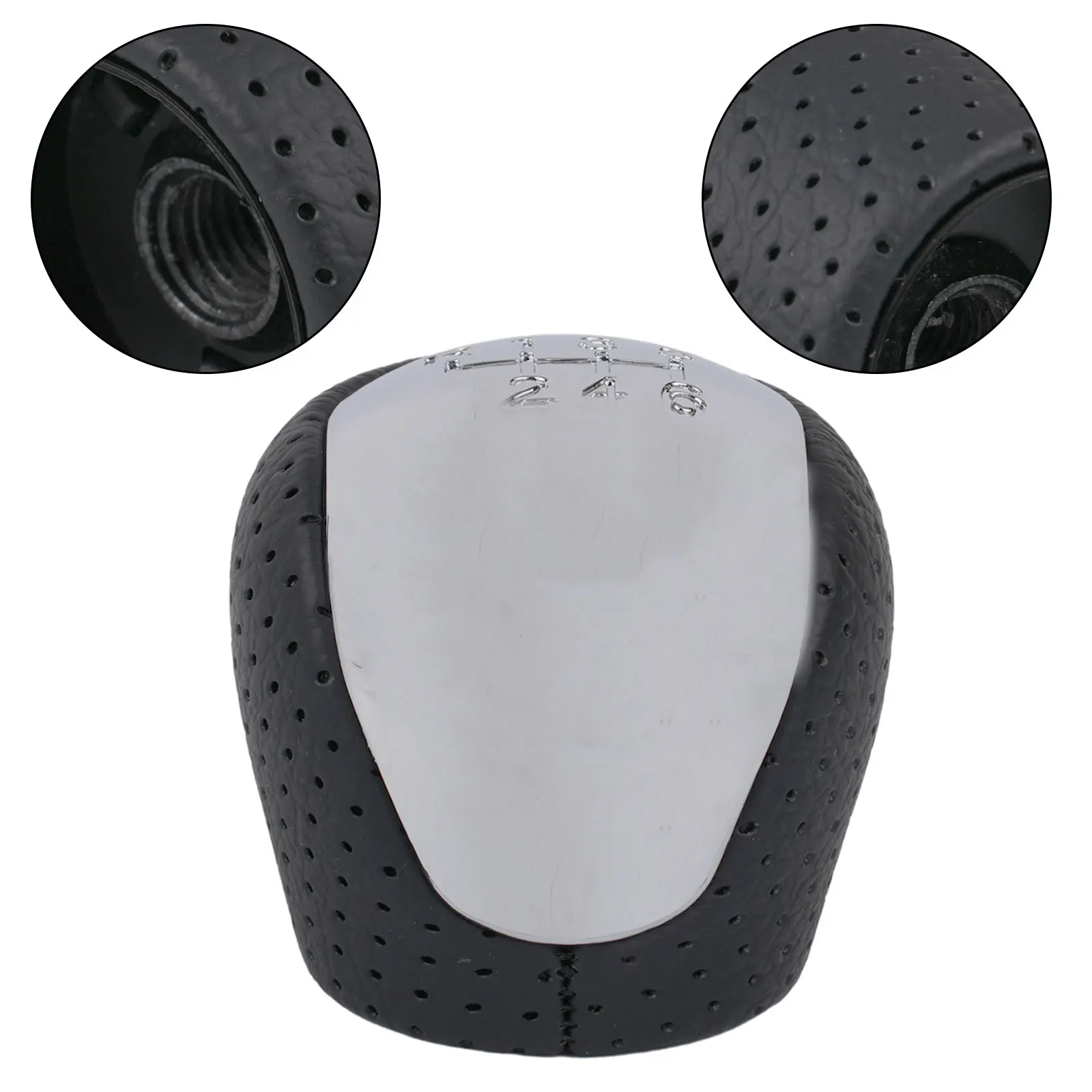 1x автомобильная хромированная ручка переключения передач рычаг гандбольная 6