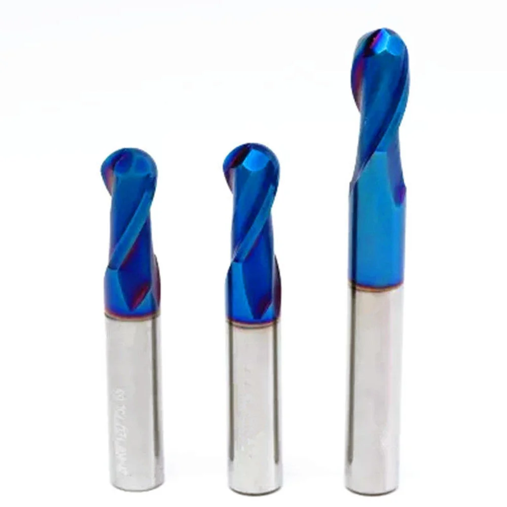 

1Ps 65°2F R7x28x14Dx100L,R8x32x16Dx100L,R9x36x18Dx100L Series CNC Metal Lathe Tool Round Head Nano Blue Milling Cutter
