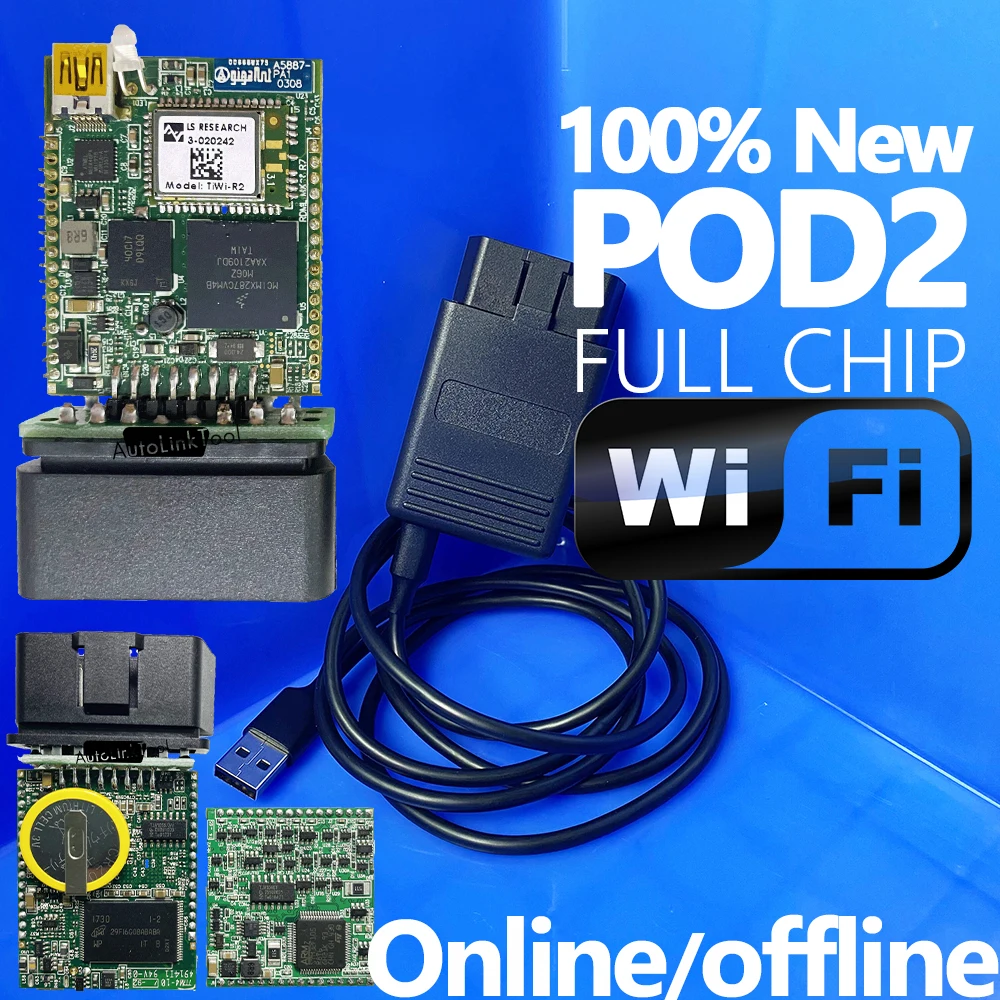 2022 Новейший Wi-Fi SmartCable MicroPod 2 VCI microPOD II для Chrysler-Doge-Jeep-Fiat Диагностика CAN