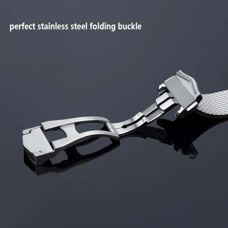 High Quality Stainless Steel For Omega 007 James Bond Seamaster 300 Watch Strap Woven Metal Bracelets 20mm
