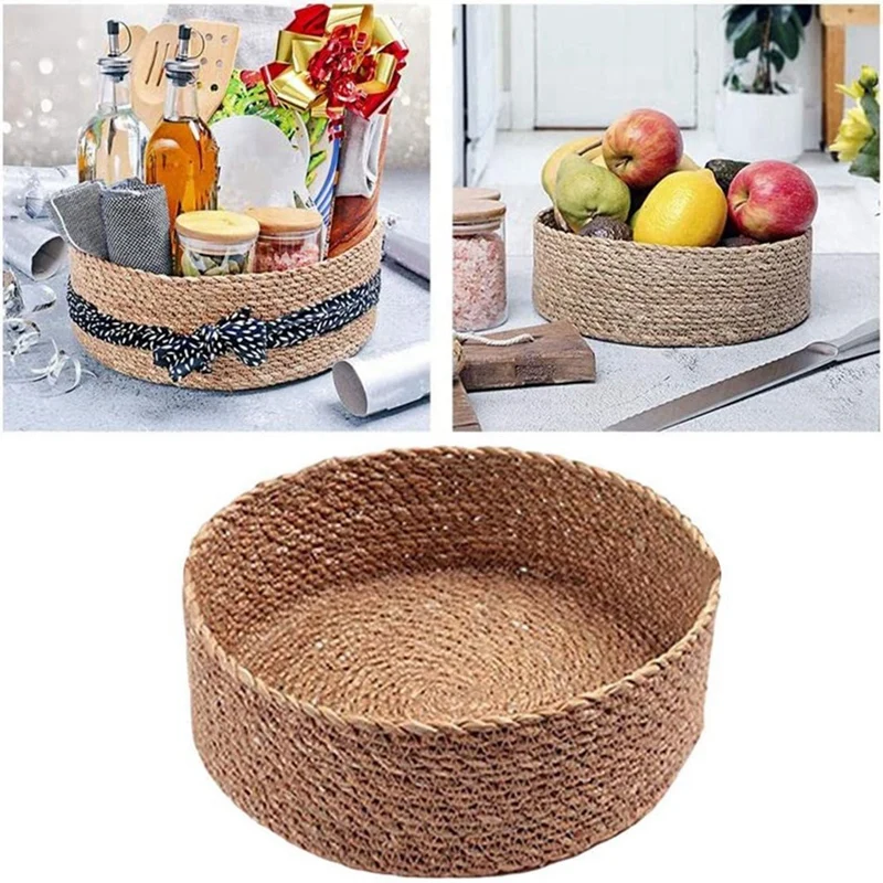 Соломенная плетеная корзина для белья износостойкая Женская хранения в