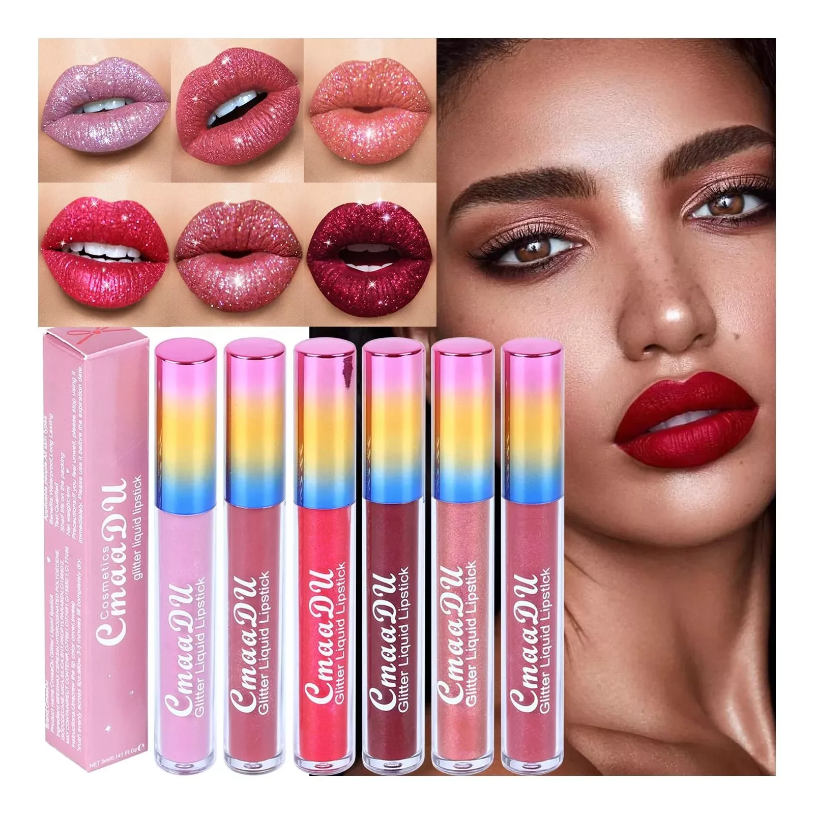 

NEW Cup -Proof Waterproofs Lipstick Liquid Non-Fading 3ml Nude Stick Lip Lipstick Non-Stick And Lipstick Long-Lasting