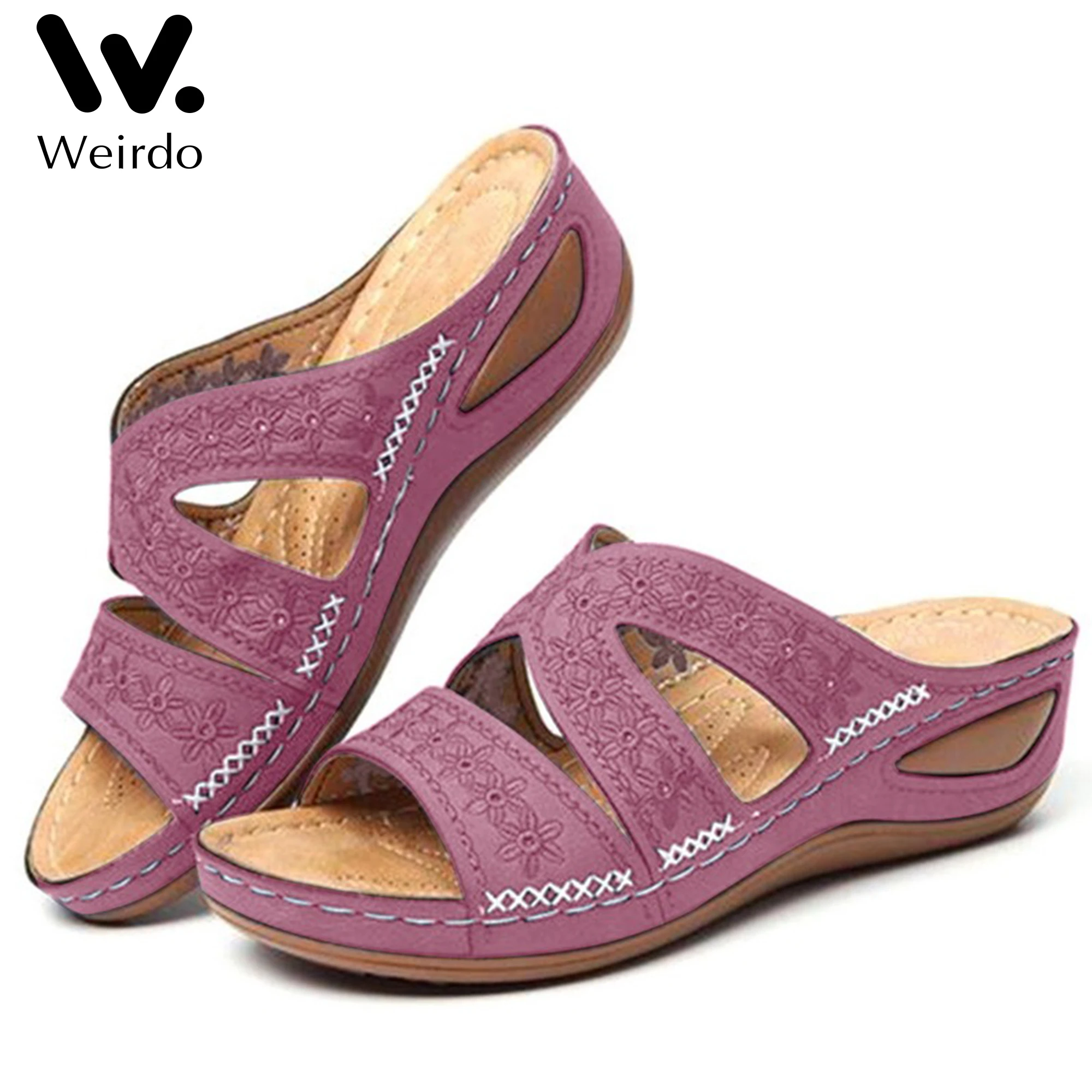 

Women's Sandals Open Toe Summer Comfy Platform Sole Shoes Female Lightweight Soft Wedges Sandals Ladies Big Size Zapatos Mujer