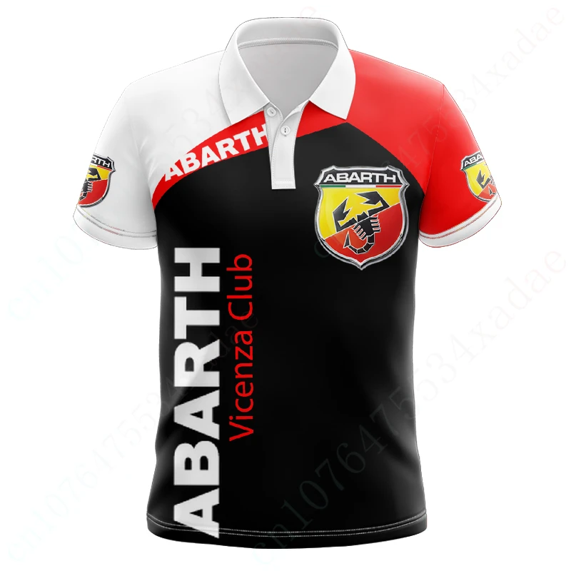 

Футболка Abarth для мужчин, рубашки-поло и блузки в стиле аниме, одежда унисекс, повседневная одежда для гольфа в стиле Харадзюку, Быстросохнущий топ с коротким рукавом