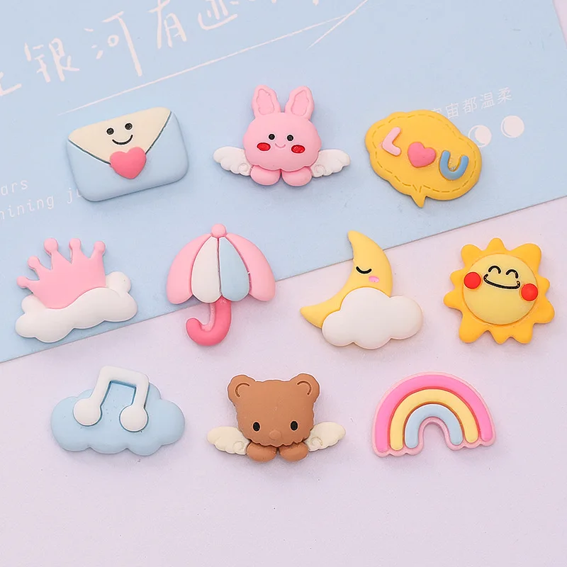 

Мини мультяшные кабошоны кролик радуга