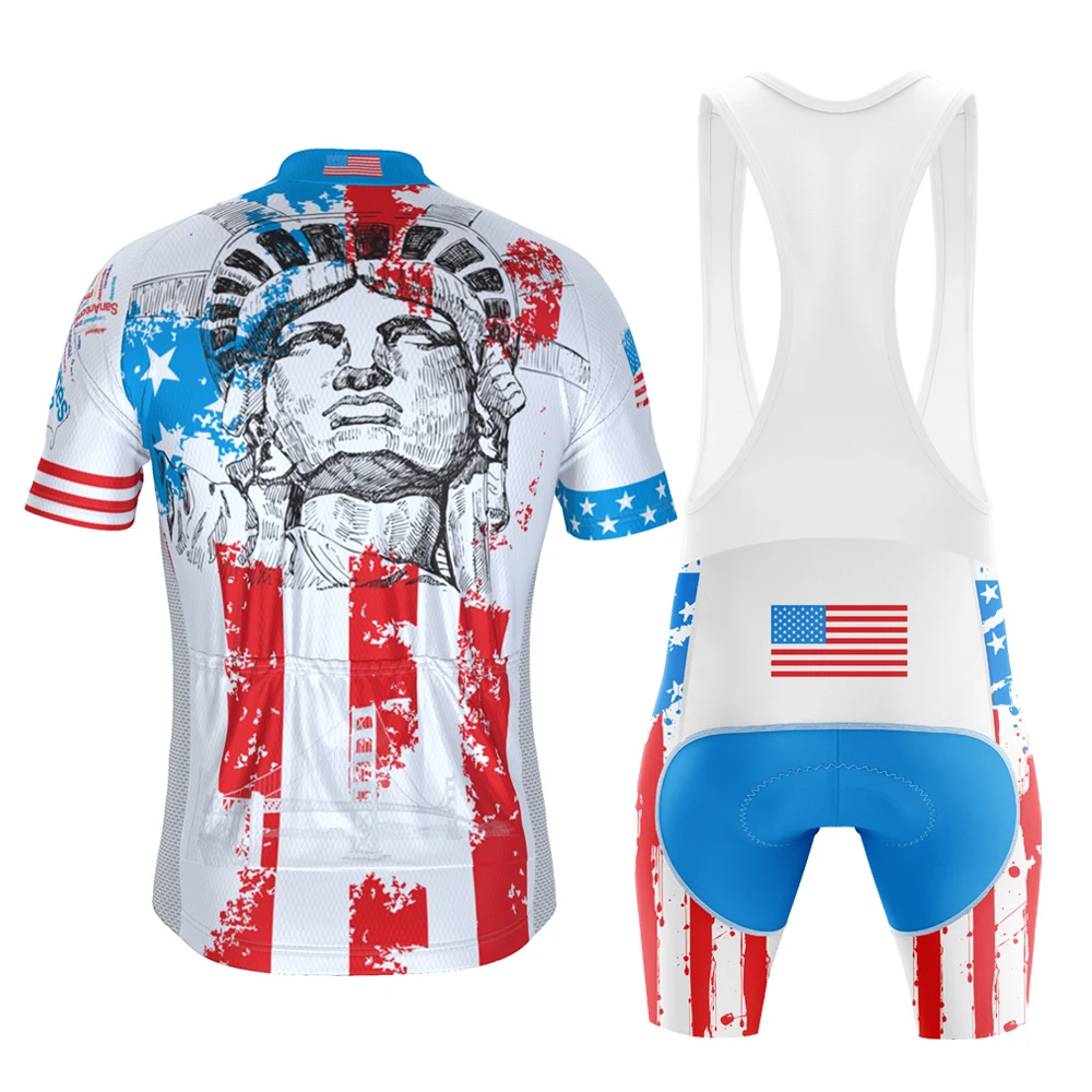 Трикотажный Мужской комплект для велоспорта Майо быстросохнущая рубашка