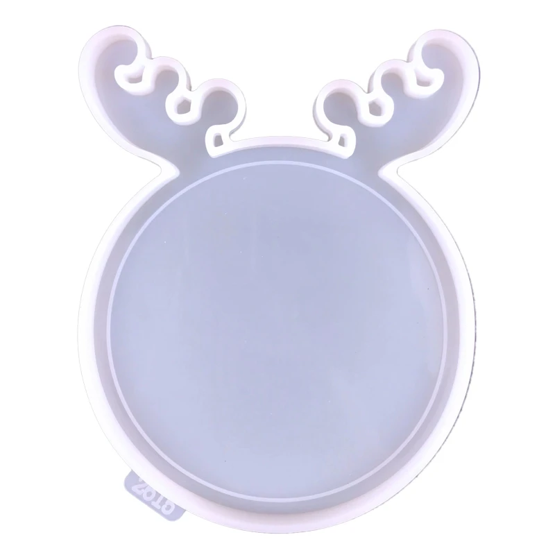 

Personalized Picture Frame Silicone Mold Deer Shape Photo Frame Epoxy Resin Mold with Hook DIY Crafts Table Decor