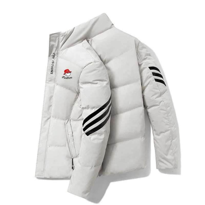 

Мужская одежда для гольфа, новинка осень-зима, мужская хлопковая куртка Malbon, утепленная термокуртка, мужское пальто для гольфа