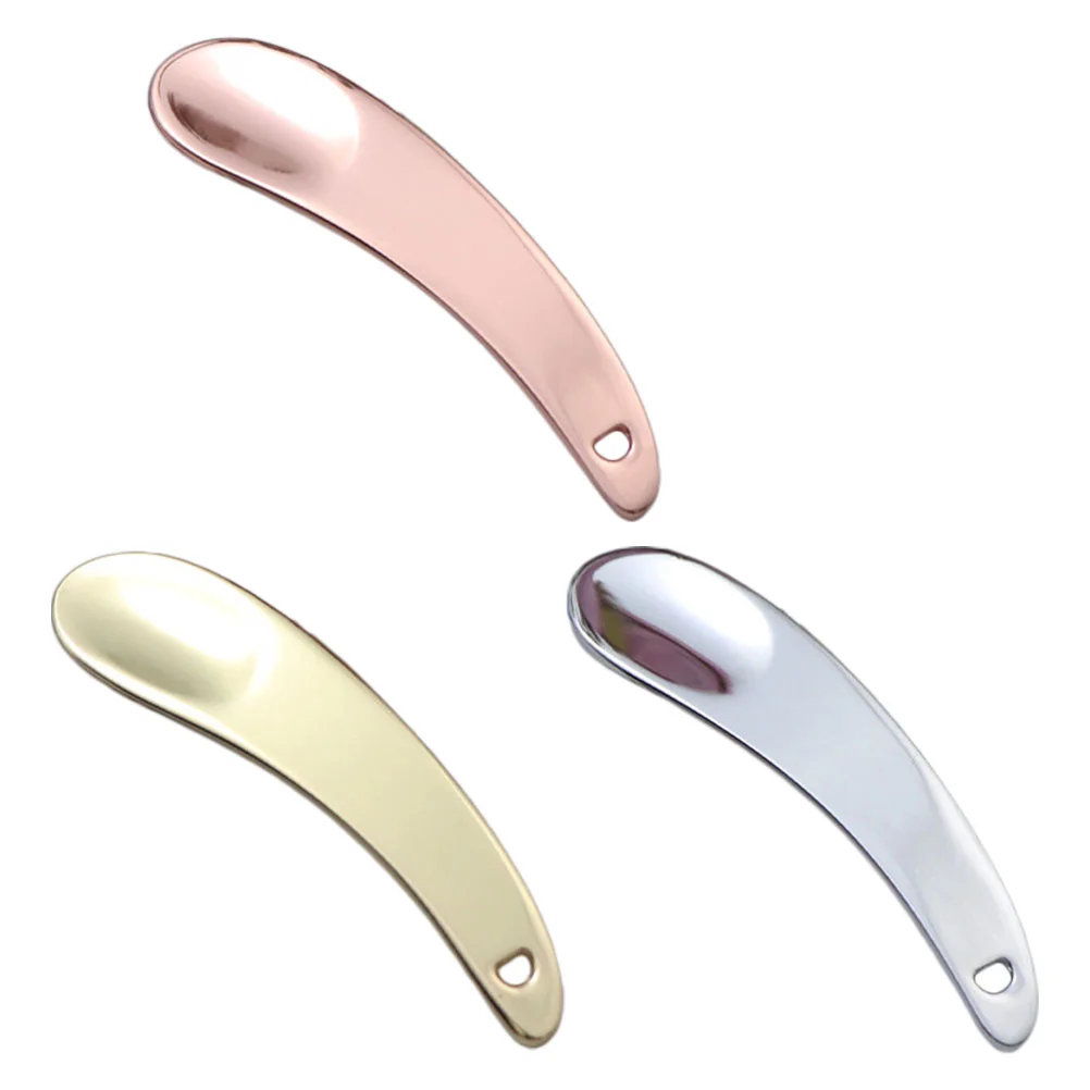 

Spoon Cream Spatula Eye Facialmetal Makeup Applicatorscoopspoons Face Roller Skin Mental Beauty Mud Curved Wand Spatulas Mini