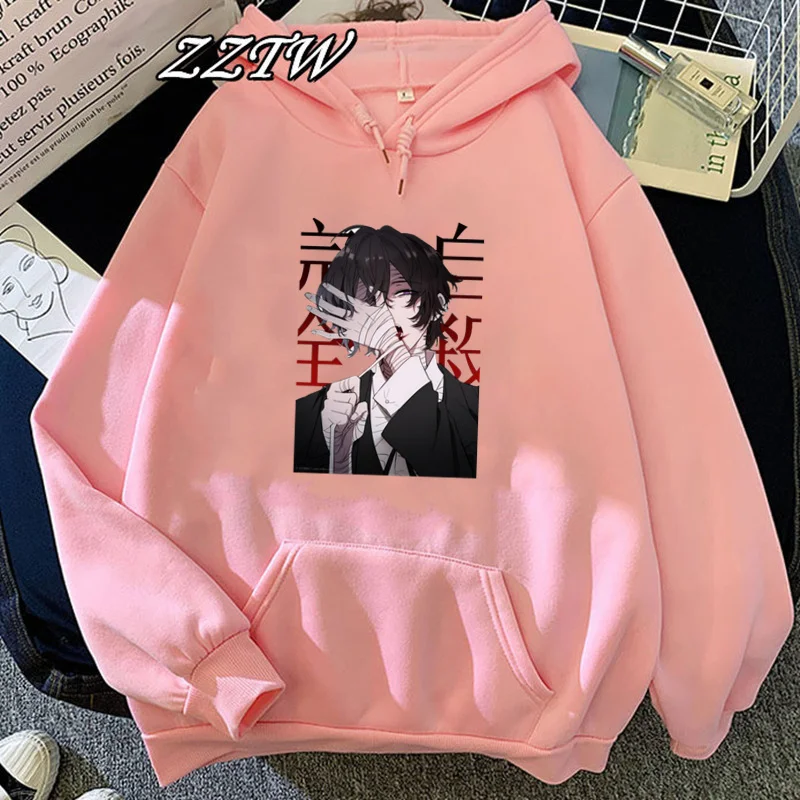 

Толстовки в стиле пэчворк 2022, худи в японском стиле аниме «бродячие собаки», худи унисекс в стиле аниме, Женский свитшот с круглым вырезом