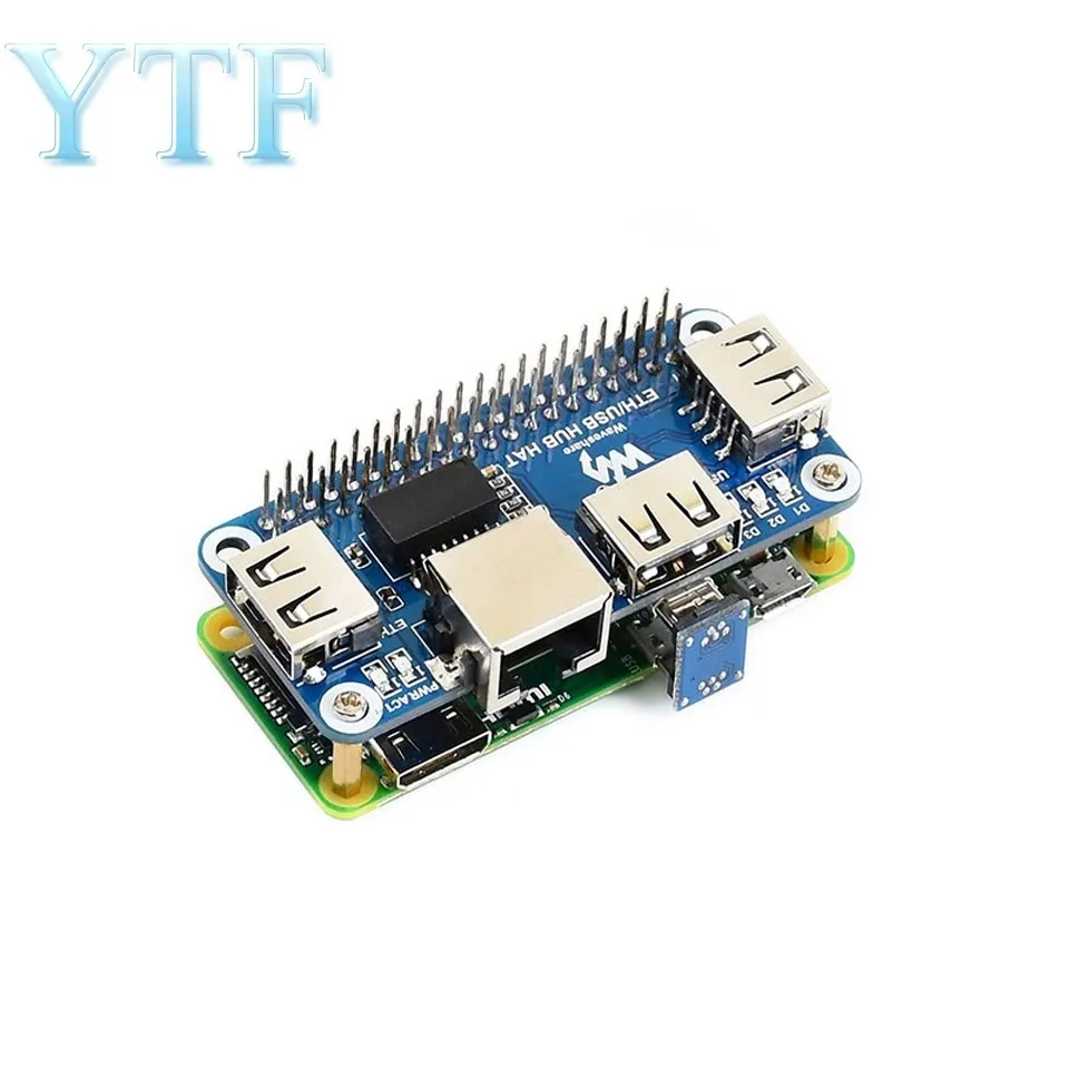 Для Raspberry Pi 4B/Zero W USB для Ethernet RJ45 сетевой порт usb-хаб Splitter |