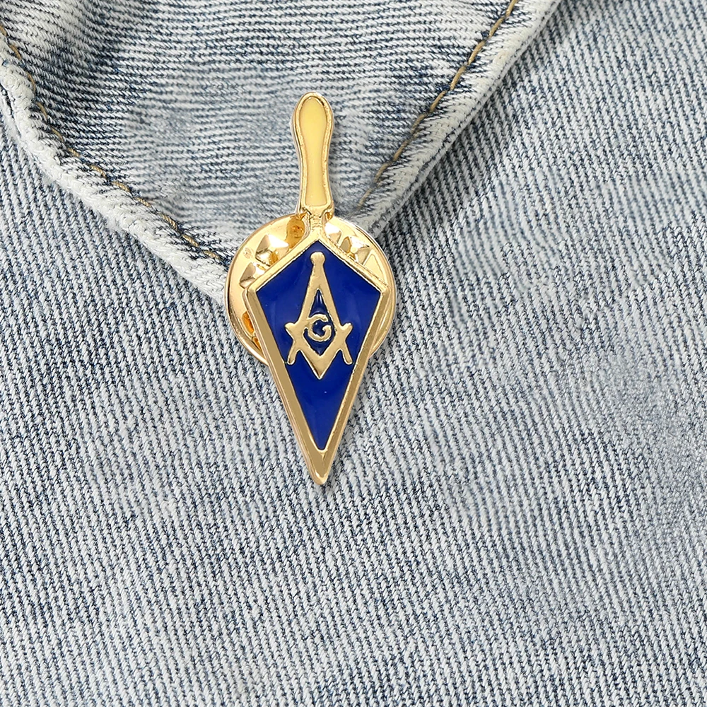 Новая эмалированная брошь с логотипом Freemason булавка масонским символом для