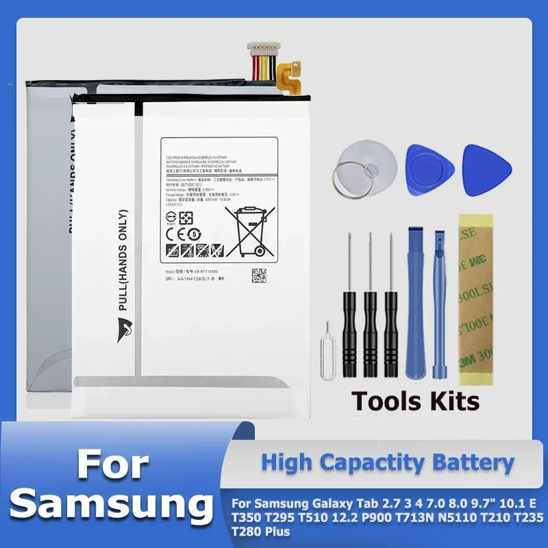 EB-BT230FBE T9500E для Samsung Galaxy Tab 2.7 3 4 7.0 8.0 9.7 &quot10.1 E T350 T295 T510 12.2 P900 T713N N5110 T210 T235 T280 Plus