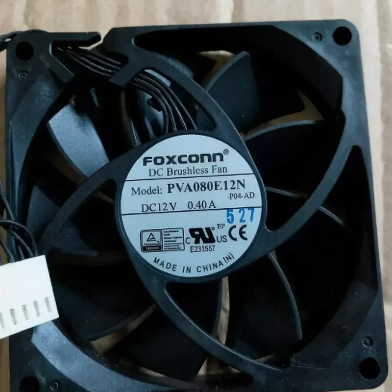 Оригинальный вентилятор Foxconn PVA080E12N 8 см 0.40А с пятью штырьками и четырьмя проводами для Foxconn (art.: 3920db7ffd2c2) - 3920db7ffd2c2