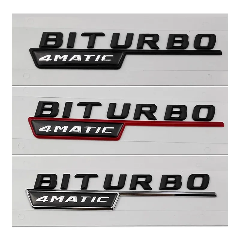 Пластиковая наклейка на заднюю панель автомобиля украшение с логотипом Biturbo для