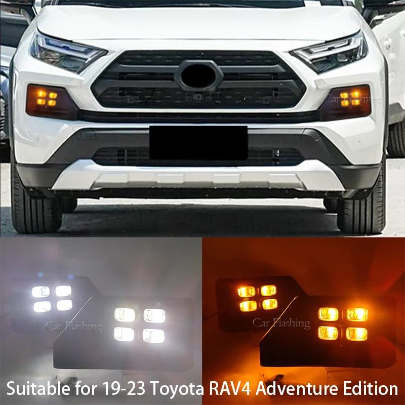 Фото Подходит для указателей поворота Toyota RAV4 Adventure Edition от 2019 до 2023, модификация передних противотуманных фар для фары дальнего света. №2