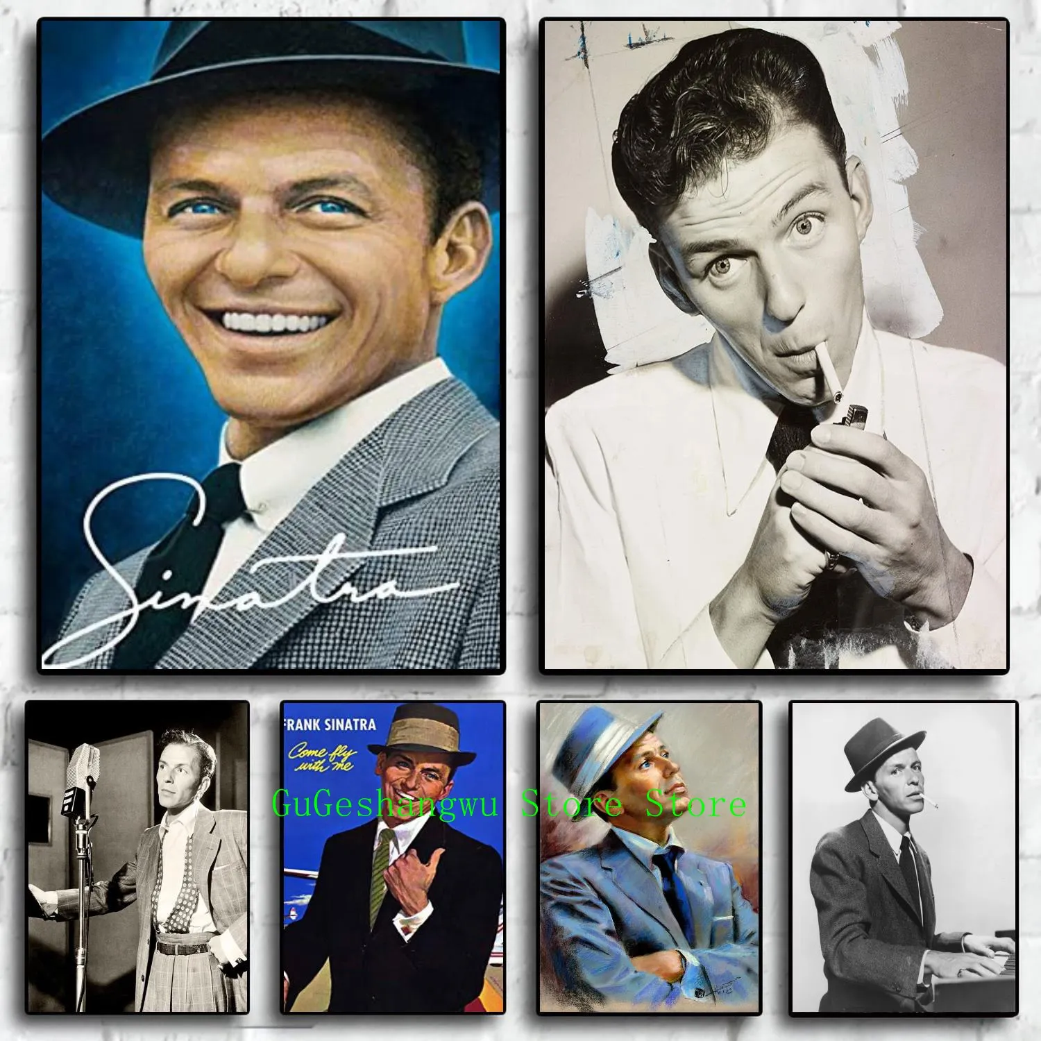 

frank sinatra singer Canvas Art Poster and Wall Art Picture Print Modern Family bedroom Decor Posters
