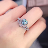 2022 trend gift real 1 carats moissanite rings for women pure 925 sterling silver wedding band luxury female jewelry accessories