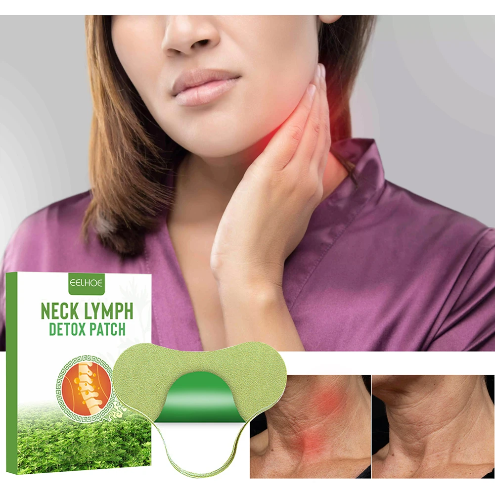 

12/24PCS Lymphatic Detox Plaster Promote Underarm Neck Lymphatic Drainage Remove Lump Lymph Nodes Anti-swelling Herbal Patches