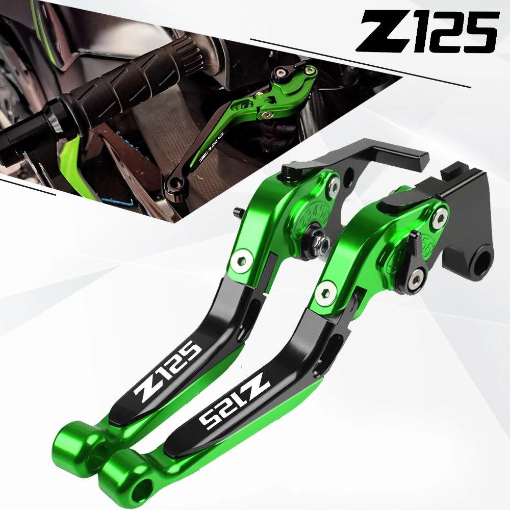 Рычаги сцепления тормоза для kawasaki Z125 PRO 2015 2016 2017 2018 NINJA 125 2019 2020, выдвижная регулируемая ручка