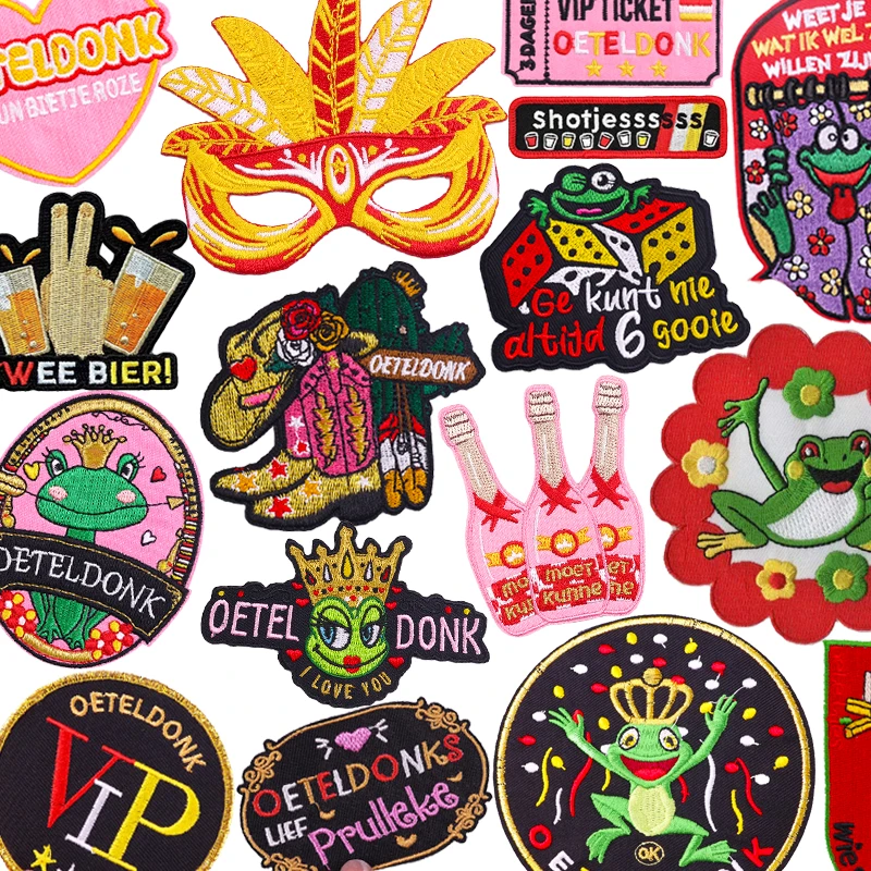 Герб Онедельника в Нидерленде полностью вышитые нашивки нашивка виде лягушки