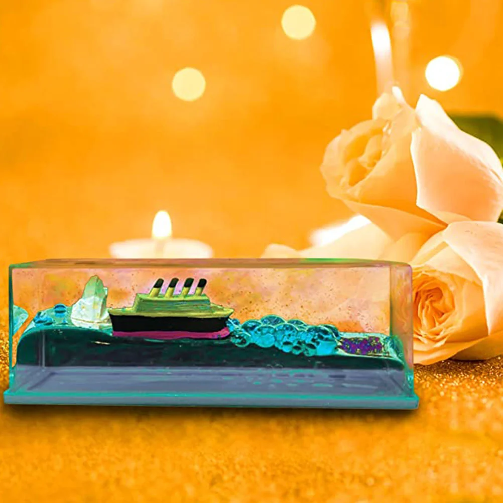 Игрушки для дома настольный орнамент круизный айсберг корабль ручной работы