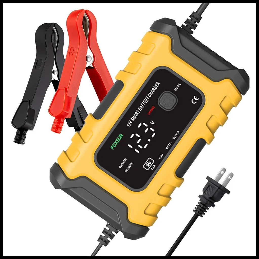 

12V6A motorcycle battery charger car battery smart charger multi-battery mode repairer