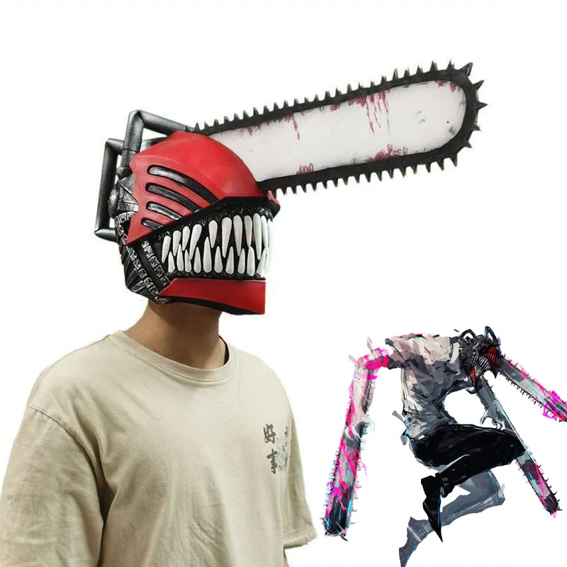 

Маска для косплея Denji из аниме «бензопила», латексная маска для косплея, реквизит для вечевечерние НКИ на Хэллоуин для взрослых