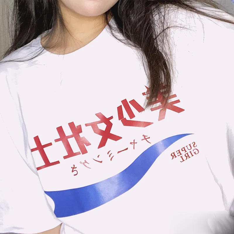 

aesthetic Y2K Clothing Woman clothes Loose cotton Kawaii Print High Street fairy grunge Harajuku Clothes Oversized T-shirt
