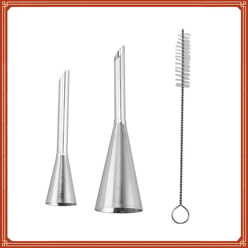 

Sizes Cream Icing Piping Puff Nozzle Tips Stainless Steel Cupcake Puffs Injection Russian Syringe Confectionery Pastry Tool