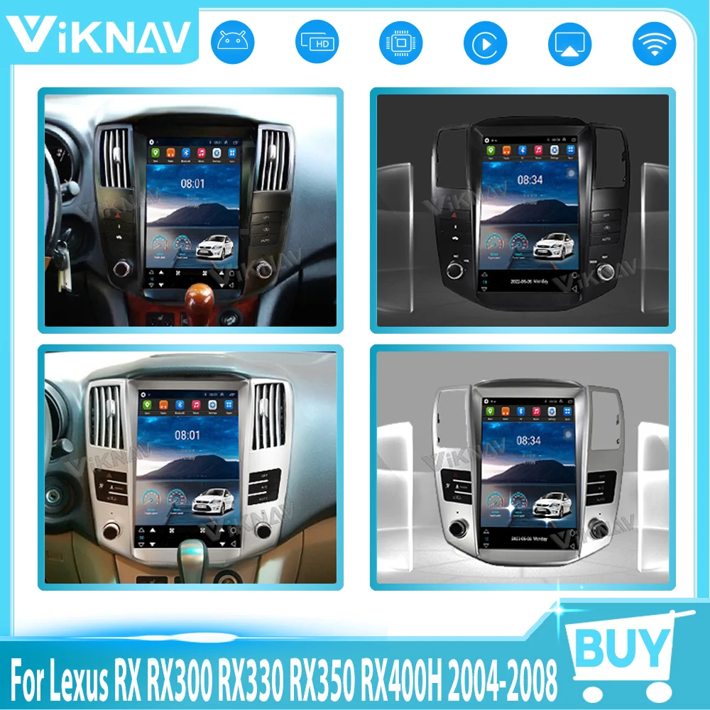 

Автомагнитола 2DIN, 64 ГБ, Android 10,0, для Lexus RX RX300, RX330, RX350, RX400H 2004-2008, мультимедийный плеер, радио, автомагнитола