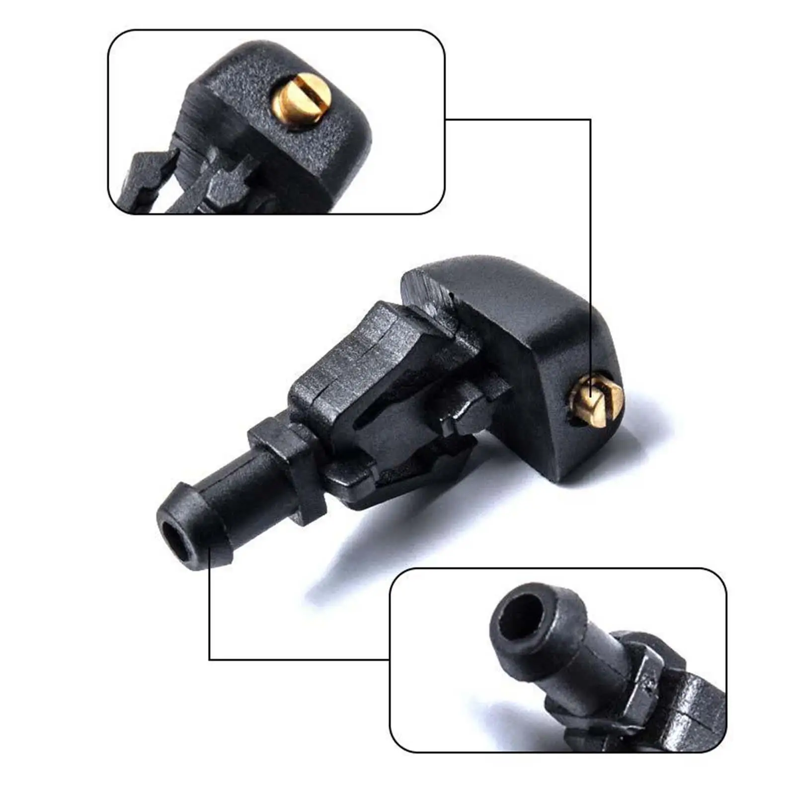 2x Windshield Wiper Washer Spray Jet Nozzle 3W7Z17603AA 3W7Z-17603-Aa 4F9Z17603AA FC4Z17603B for Mercury Montego 2005-2007