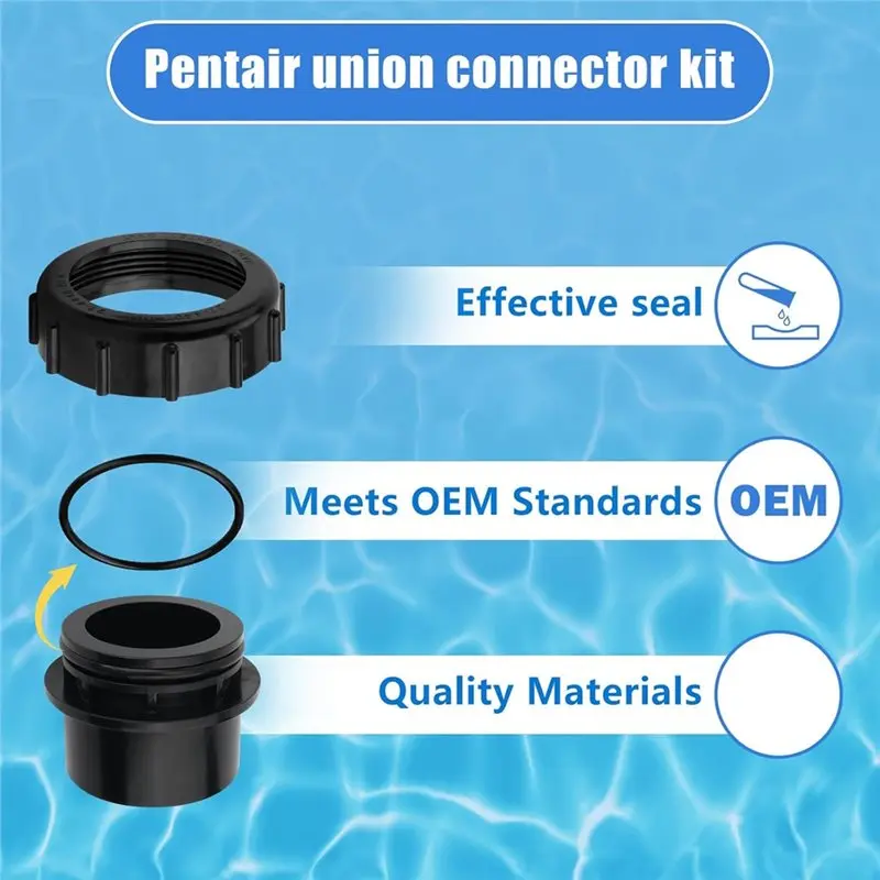 Фото FSTE-For 270100 Комплект адаптеров для клапана фильтра бассейна Pentair Quad D.E. & FNS Plus Filters №4