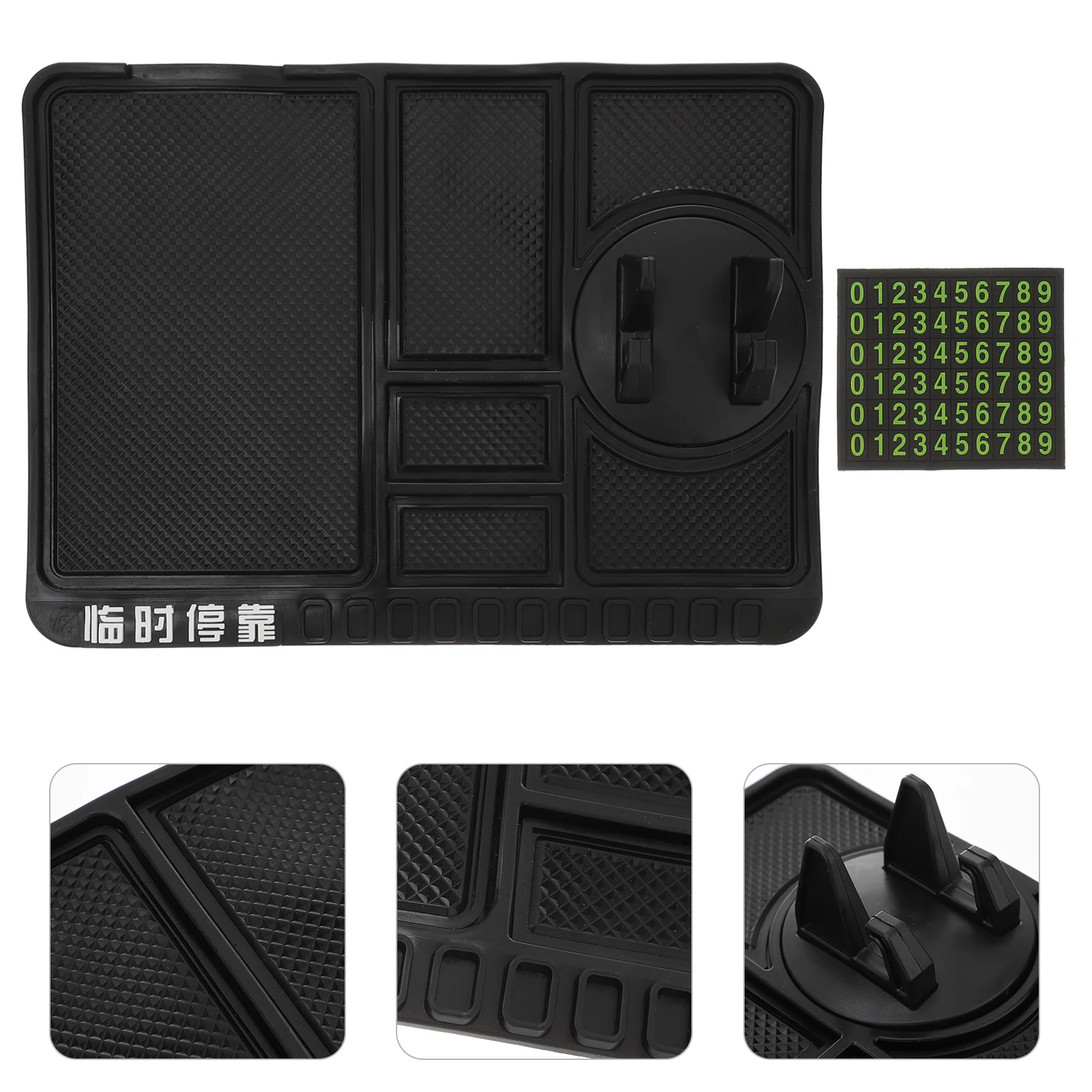 

Car Phonemat Dashboard Pad Holder Antinon Dash Cell Panel Skidmultifunctional Instrument Bracket Temporary Parkingnumber Storage