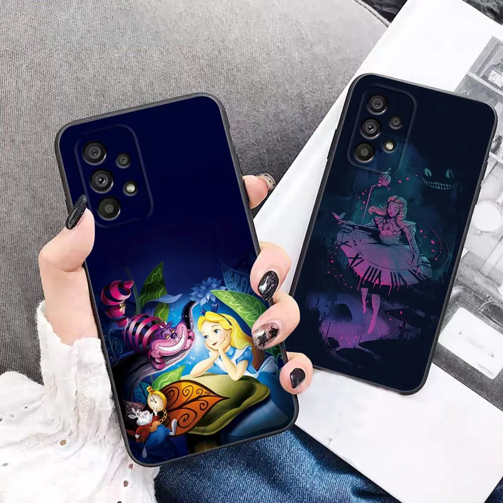 

Disney Alice in Wonderland Cartoon Case For Samsung Galaxy A73 A72 A71 A53 A52 S A51 A42 A41 A33 A32 A31 A23 A22 A21s A13 A12 11