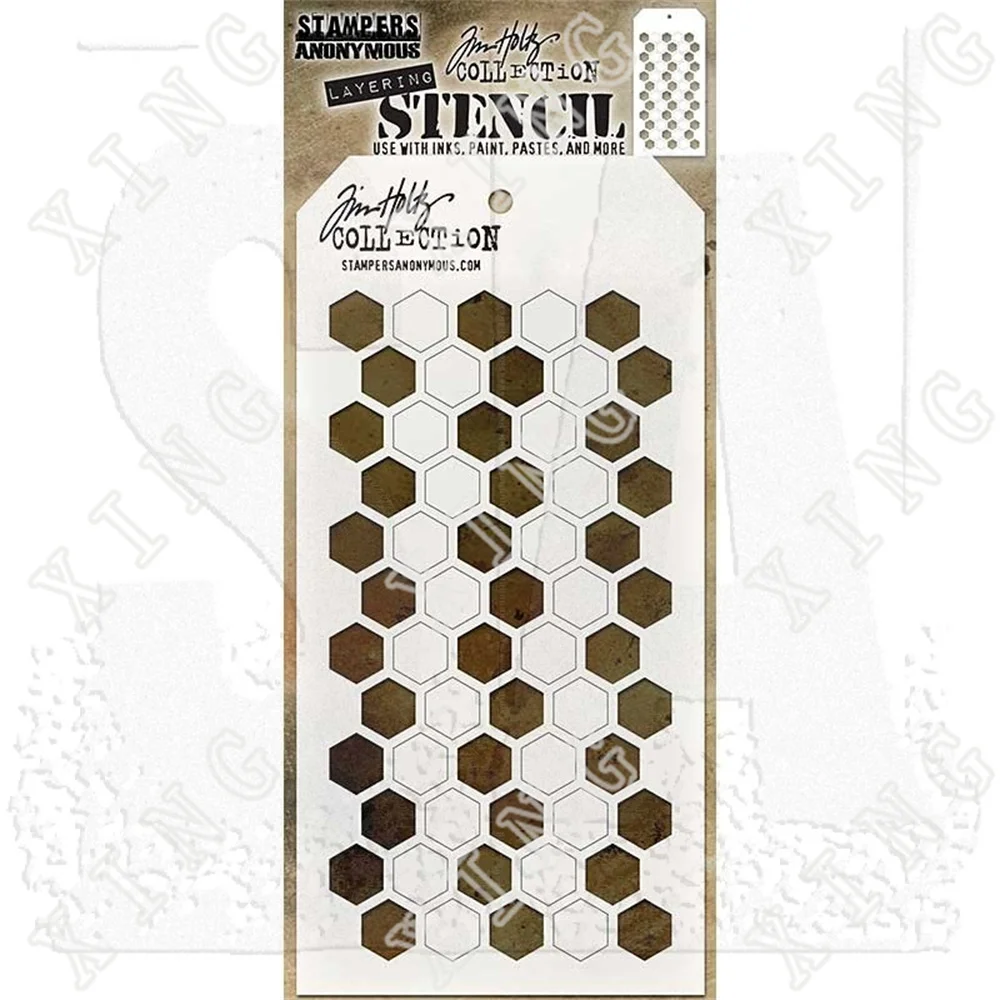 

2022 New Spring Shifter Hex Tag-shaped Stencils Diy Craft Paper Scrapbooking Greeting Cards Album Coloring Kid Fun Drawing Molds