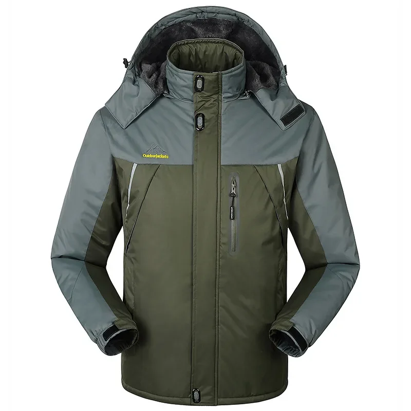 -30 C FIT Plus толстый бархатный пуховик и парка 6XL 7XL 8XL 9XL 2021 теплая зимняя куртка