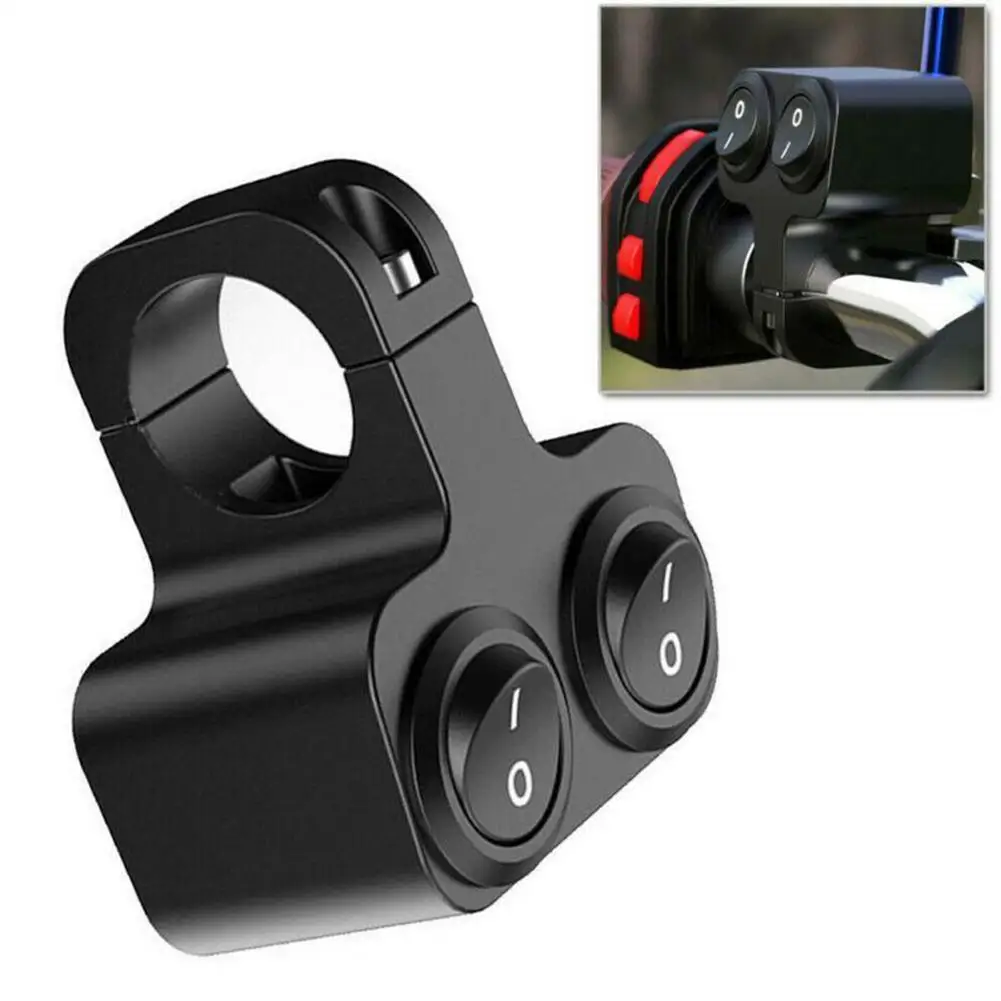 

Motorcycle Atv Bike Handlebar Headlight Fog Light Horn Dual Buttons Switch Multi-function 3-wire Combination Modified Parts