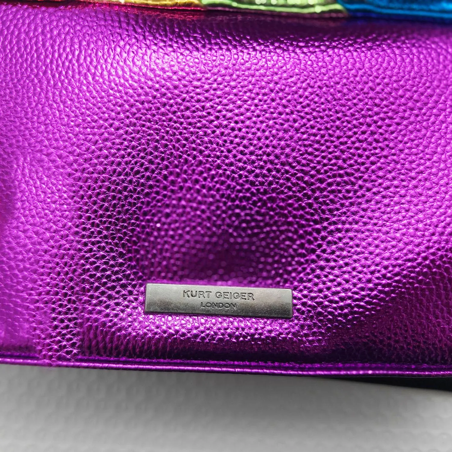 Kurt G London Multi-Coloured Patchwork Crossbody Bags For Women UK Brand Designer Fashion Trend Handbag PU Shoulder Bag