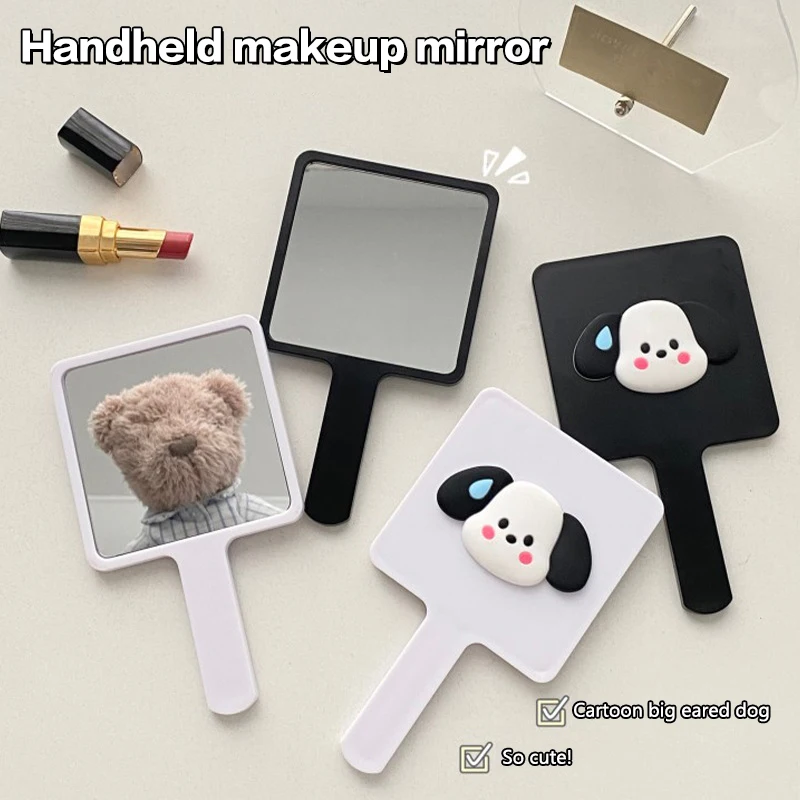 1 шт. Sanrio милый мультяшный почтовый портативный 3D собака HD зеркало для макияжа