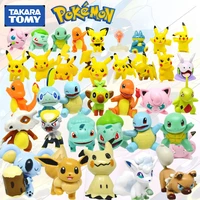 3 7cm pokemon tomy anime action figures charmander pikachu squirtle eevee blastoise venusaur cartoon collectible dolls for kids