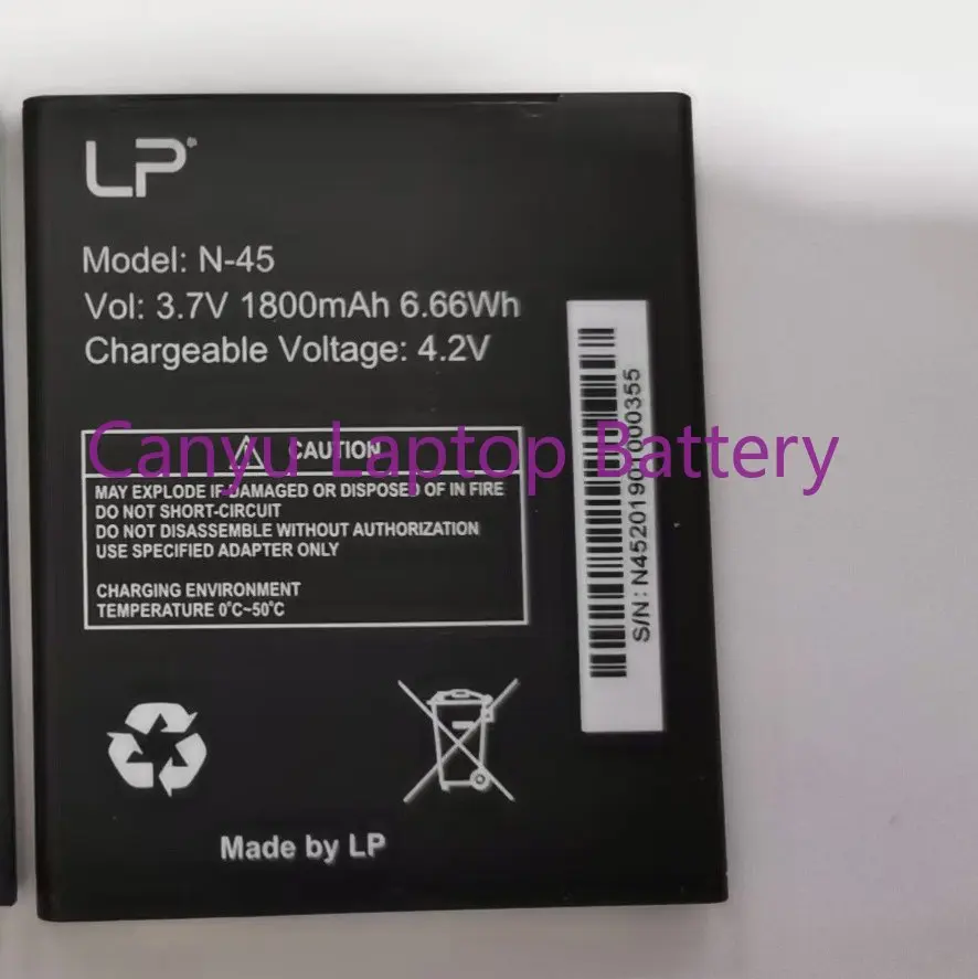 

3.7V Brand new high quality 1800mAh LP N-45 mobile phone replacement battery