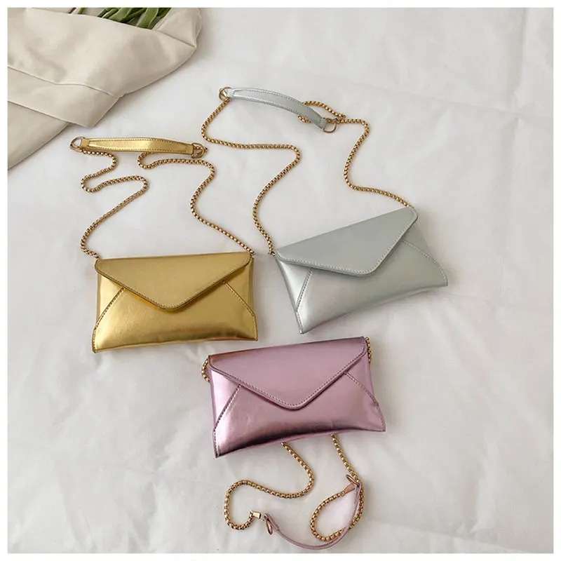 Pearlescent small bag fashion candy color girl chain single shoulder messenger bag New Style Phone Purse for Women