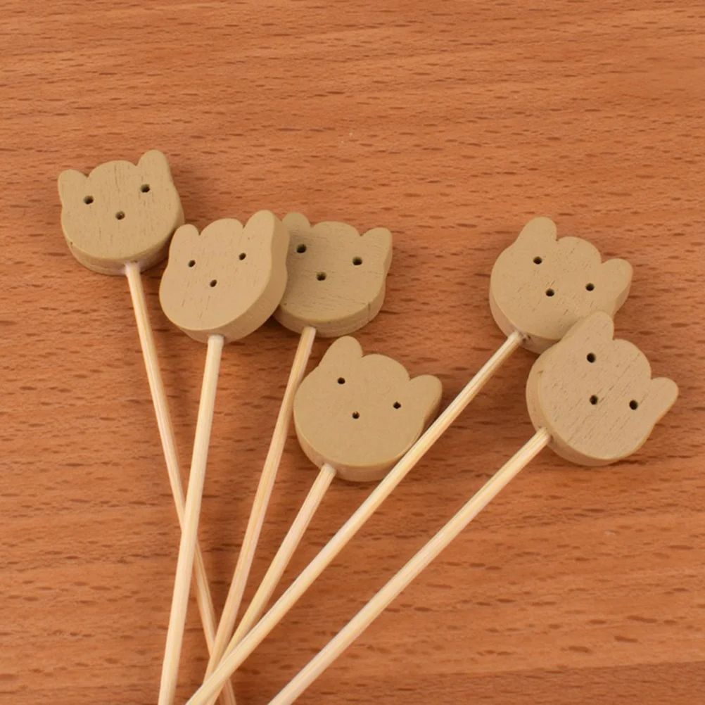 

100 Pack Cocktail Picks 4.7 Inch Cocktail Picks Bear Cocktail Picks For Wedding Birthday Party Supplies