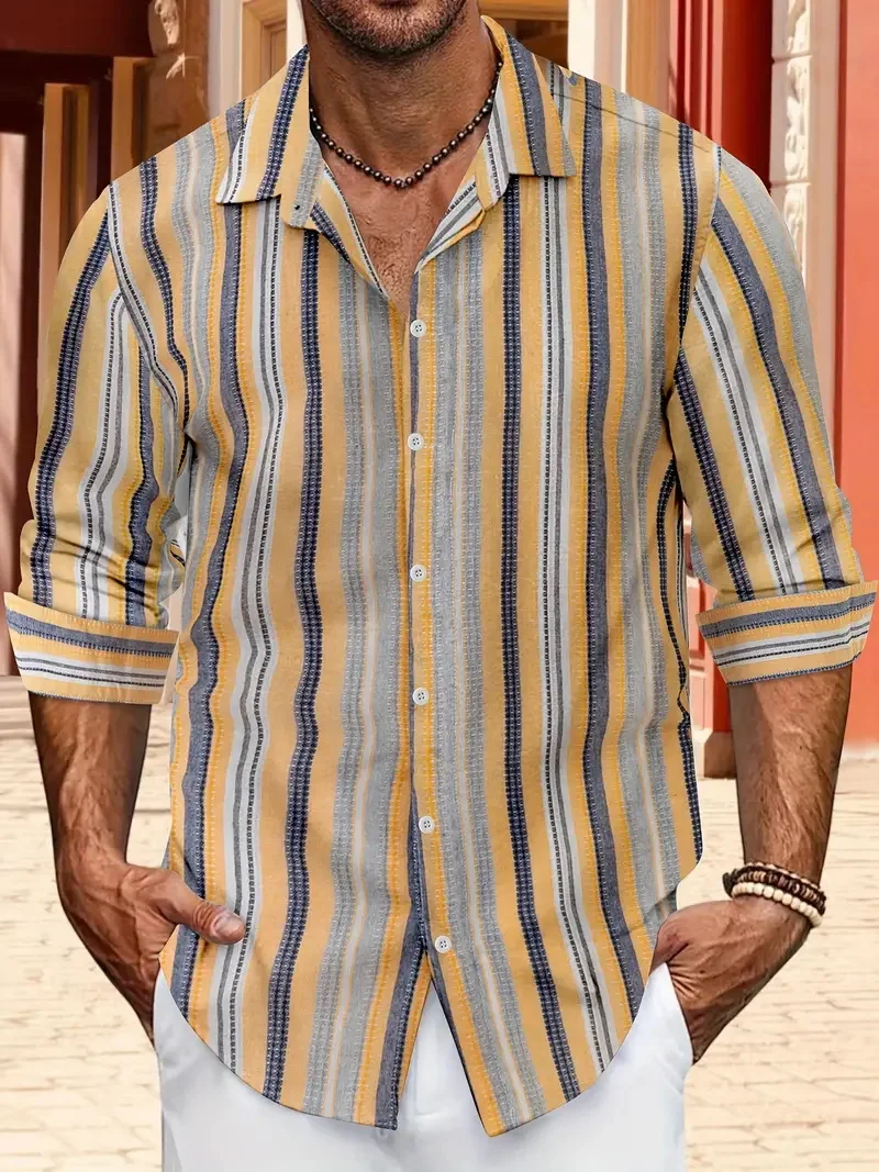 Осенняя мужская новая популярная универсальная рубашка с длинным рукавом