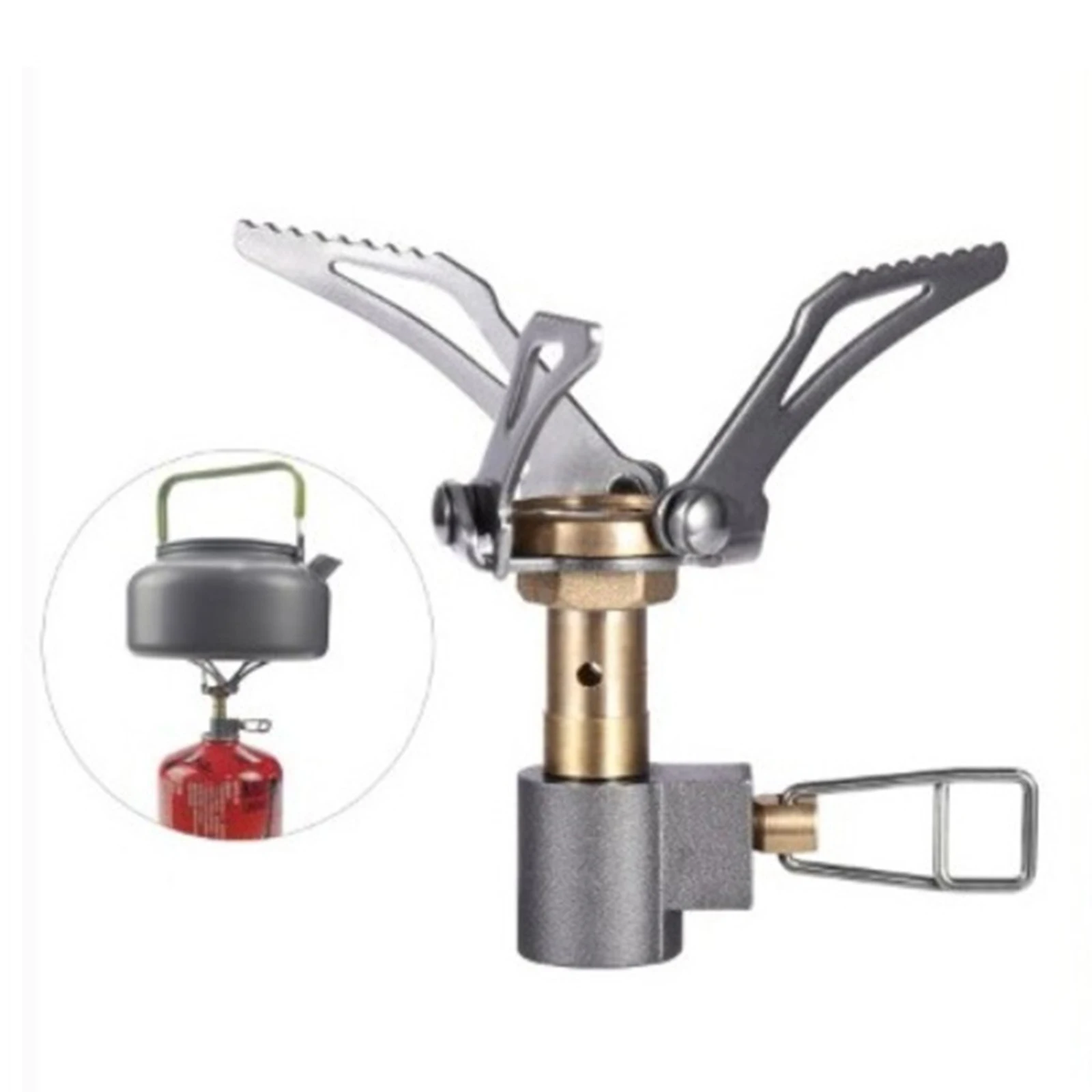 

1x 3000W Outdoor Folding Camping Gas Stove Lightweight Pocket Cooker Furnace Burner Pocket Picnic Survival Furnace Copper